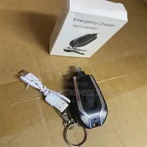Type-C Pocket-Sized Quality Portable Power Bank Emergency Keychain