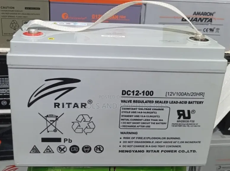 Ritar DC12-100 Valve Regulated Lead-Acid (VRLA) Battery