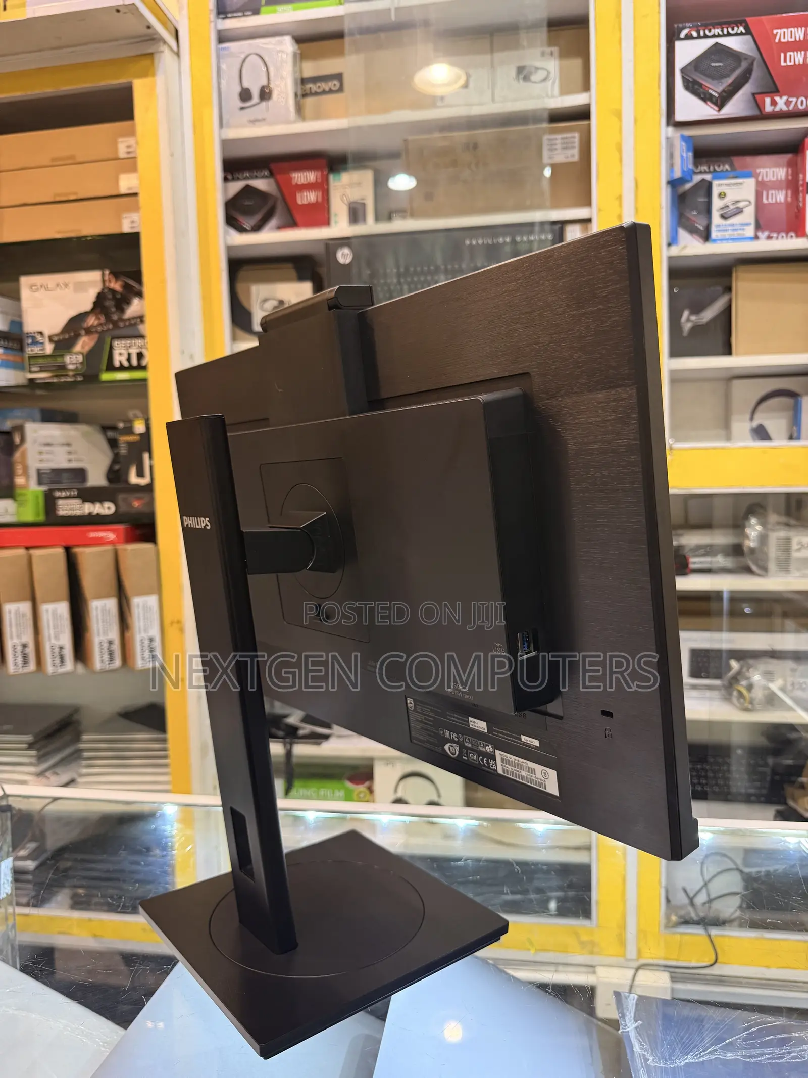 Philips 243B1J 24” FHD IPS Frameless Monitor With USB-C/Audio/Webcam