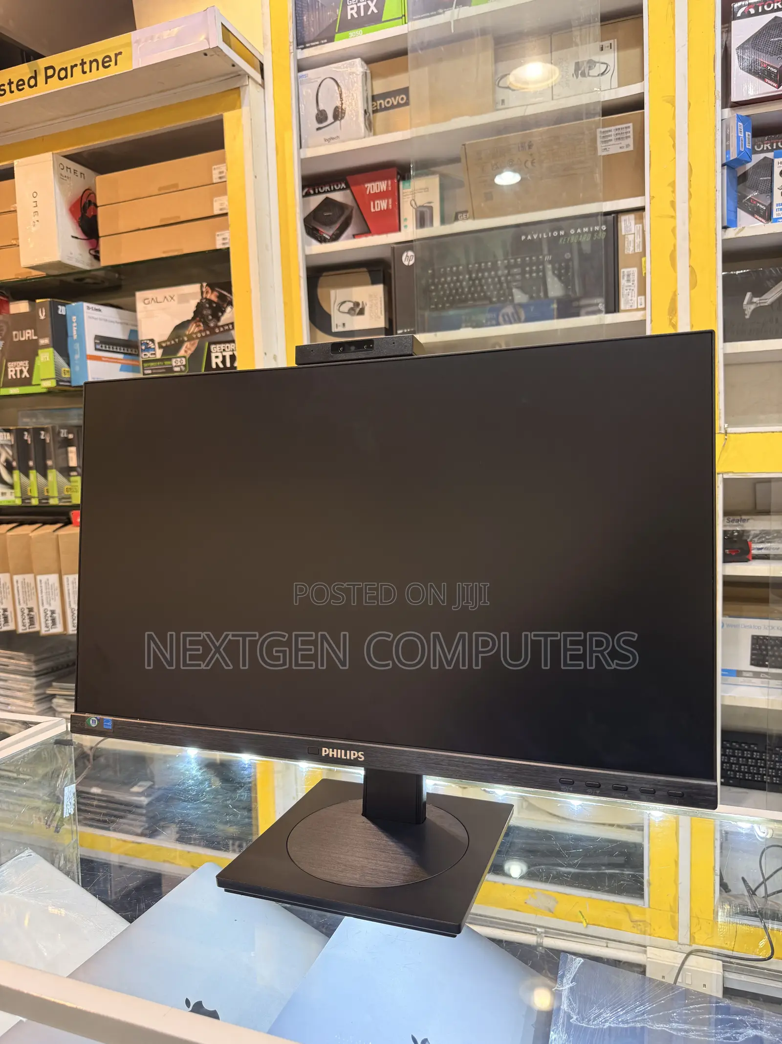 Philips 243B1J 24” FHD IPS Frameless Monitor With USB-C/Audio/Webcam