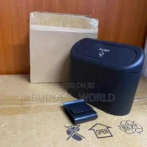 Car Cup Holder Trash Can With Push Lid – Mini Storage Bin