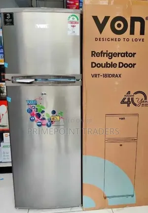 VON VRT-181DRAX Refrigerator – Smart Storage Meets Efficient Performa