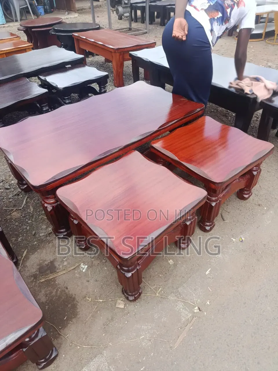Solid Wood Mahogany Coffee Table