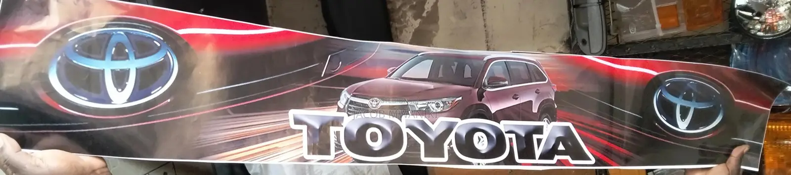 Premium Toyota Windshield Sun Visor Sticker | Custom Sport Design