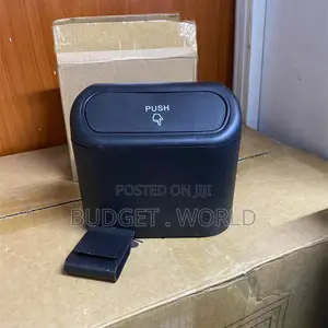 Mini Waterproof Car Trash Can With Push-Top Lid Cup Holder Fit