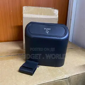 Mini Waterproof Car Trash Can With Push-Top Lid Cup Holder Fit