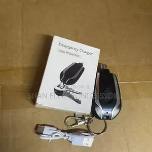 Safe Sound Emergency 1500mAh Mini Power Bank Designed Keychain Charger