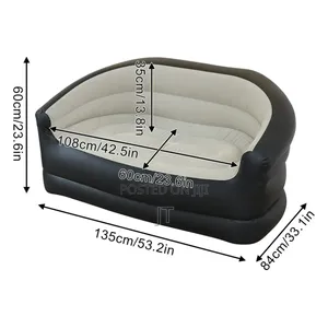 Double Size Inflatable Sofa Seat Size 135x84x62cm