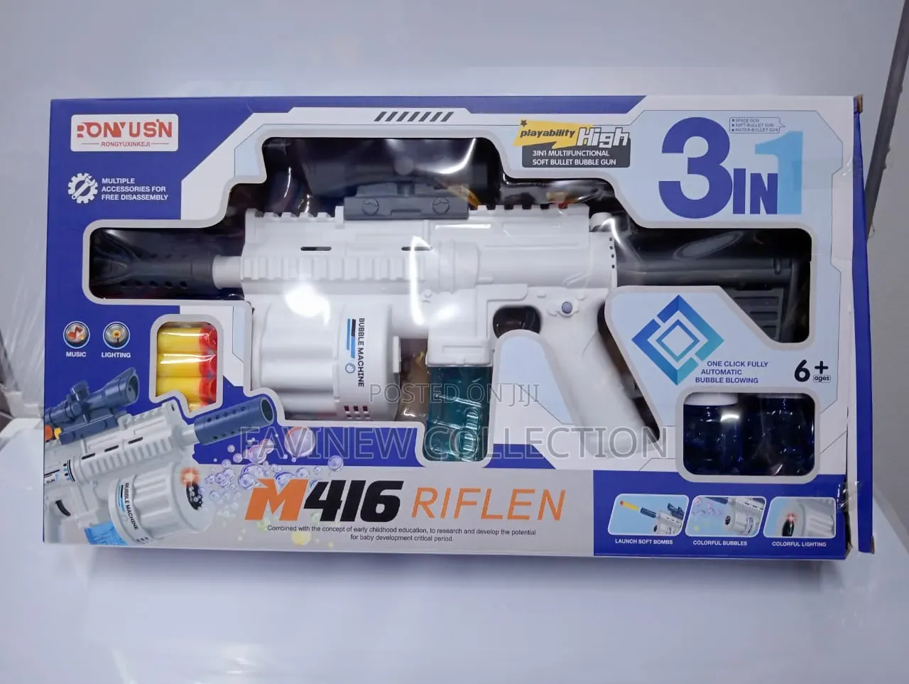 3 in 1 Gun- Kids Toy