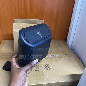 Mini Car Organizer Trash Bin With Waterproof Push Lid