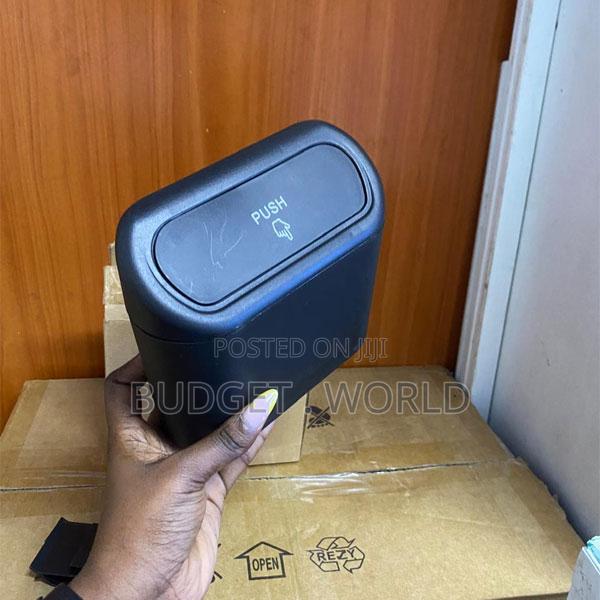 Premium Push-Top Mini Car Dustbin – Waterproof Auto Accessory - main view