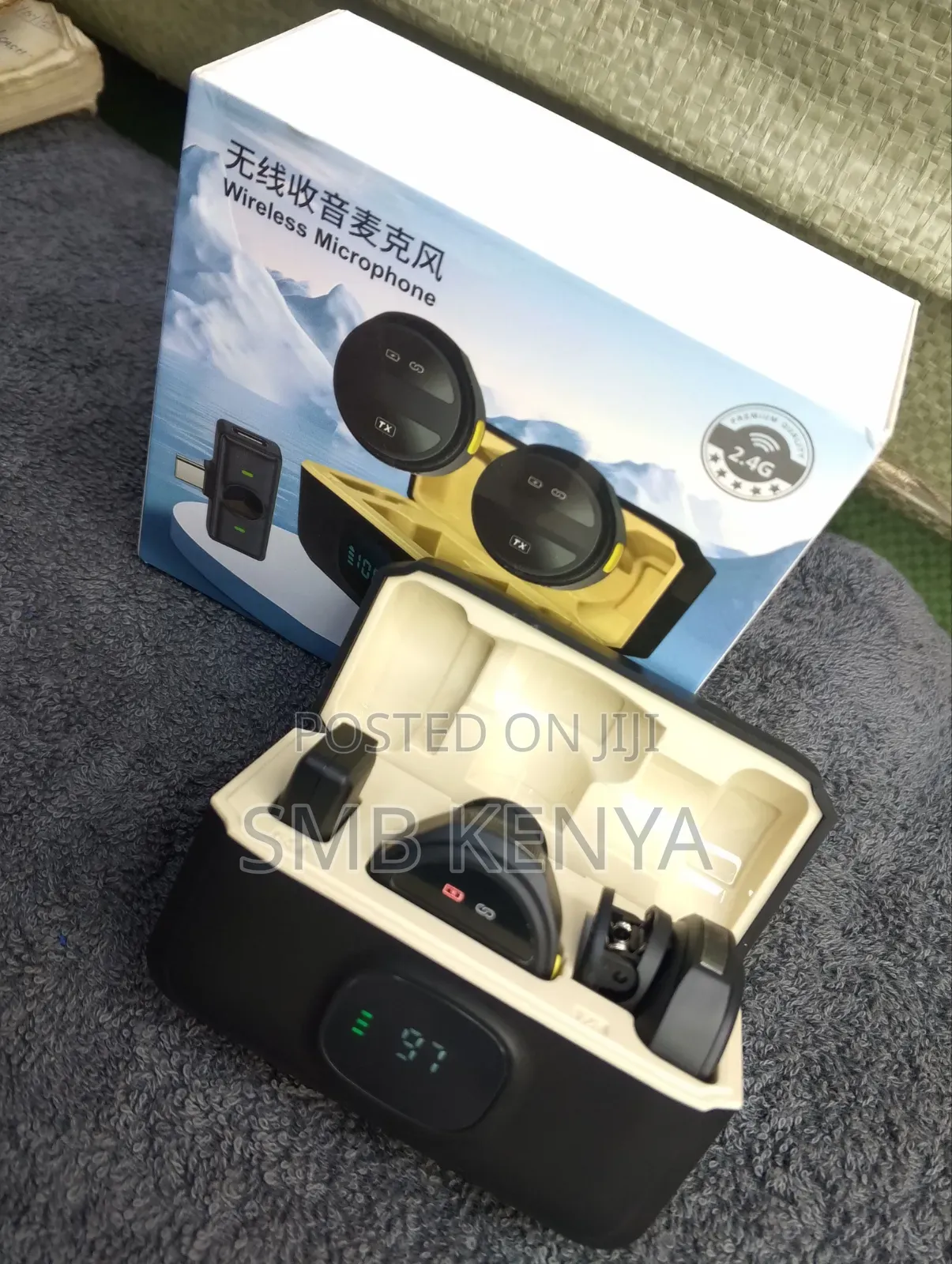 Dual Wireless Lavalier Mic With Led Display