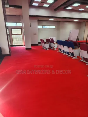 Wall to Wall Red Carpets for Conference Halls and Boardrooms