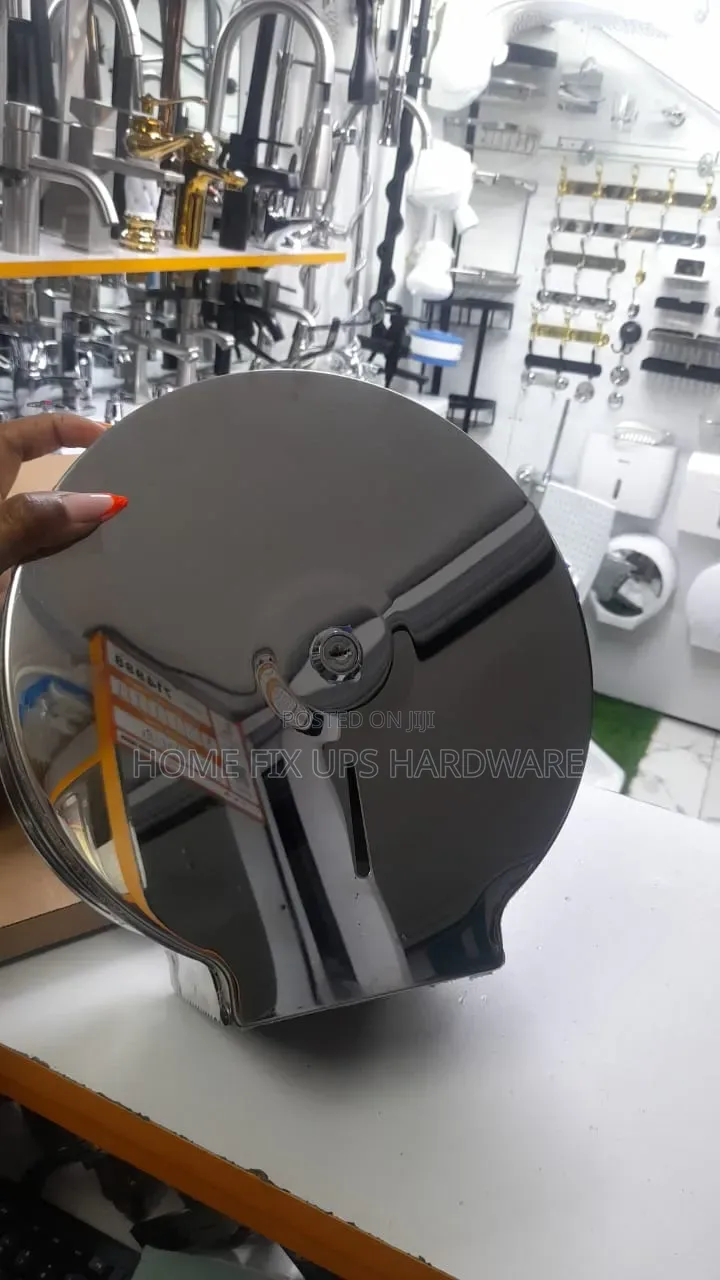 Shiny Metallic Jumbo Tissue Holder
