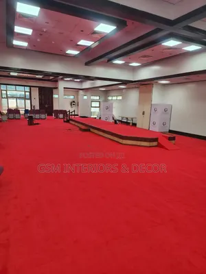Wall to Wall Office Carpets in Berries Red
