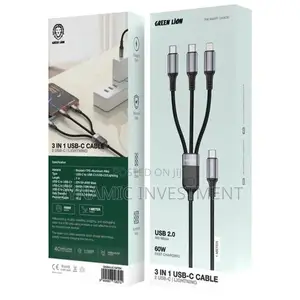Green Lion ORIGINAL 3-in-1 USB-C Cable With 2 USB-C Lightning