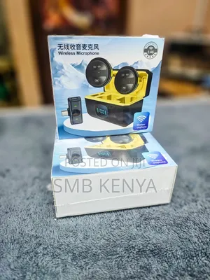 Dual Wireless Lavalier Mic With Magnetic Button