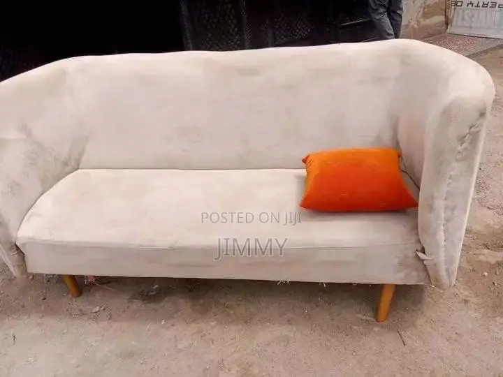 Modern Curved White Sofa