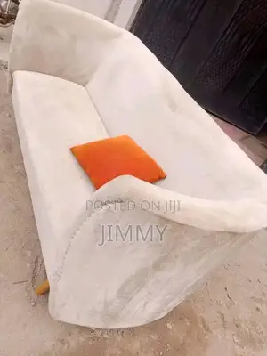 Modern Curved White Sofa