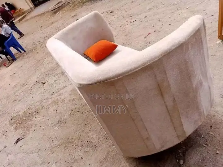 Modern Curved White Sofa