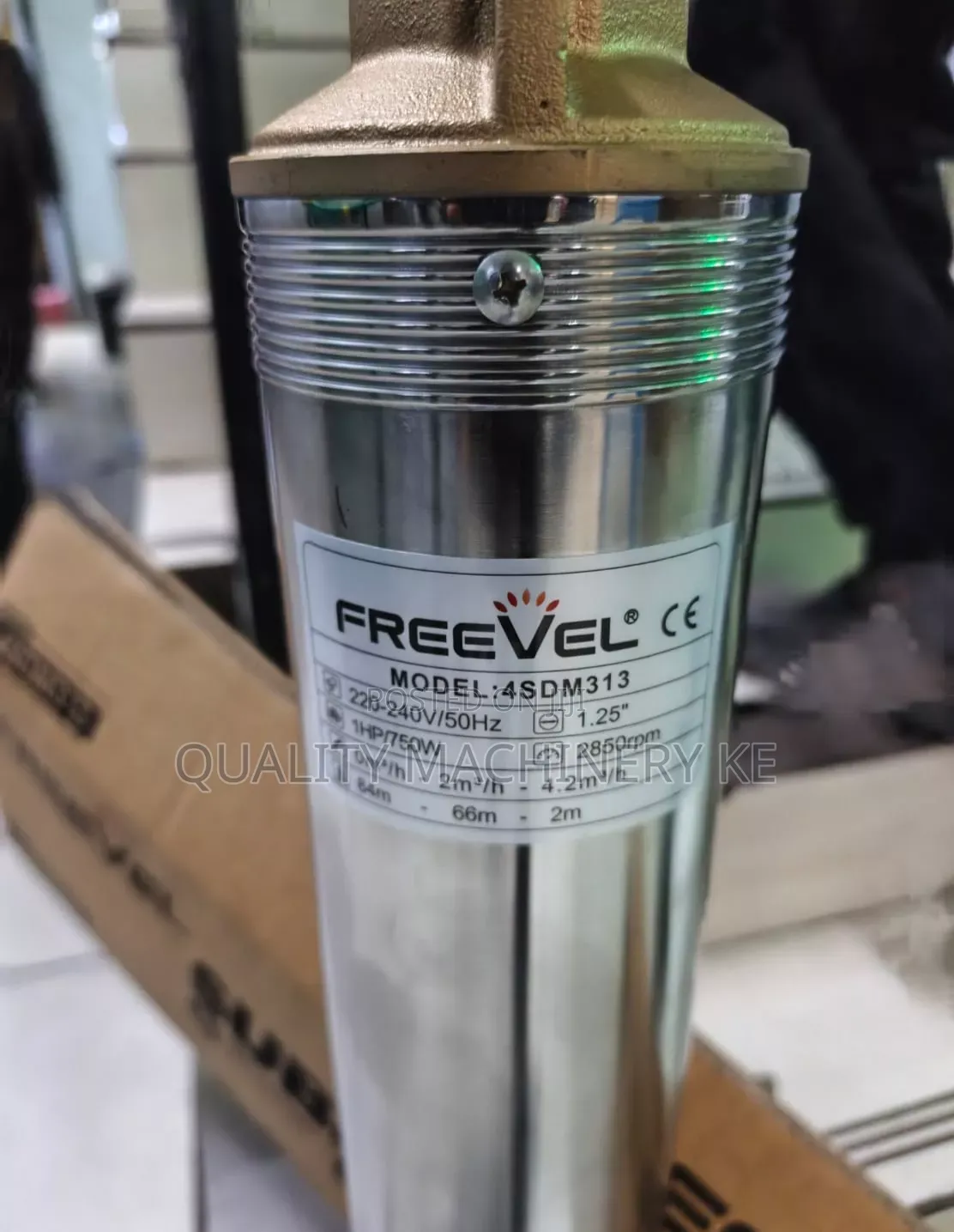 Energy Saving 1 HP Freevel Deep Well Submersible Pump