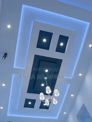 Modern Dual Tone Gypsum Ceiling Design