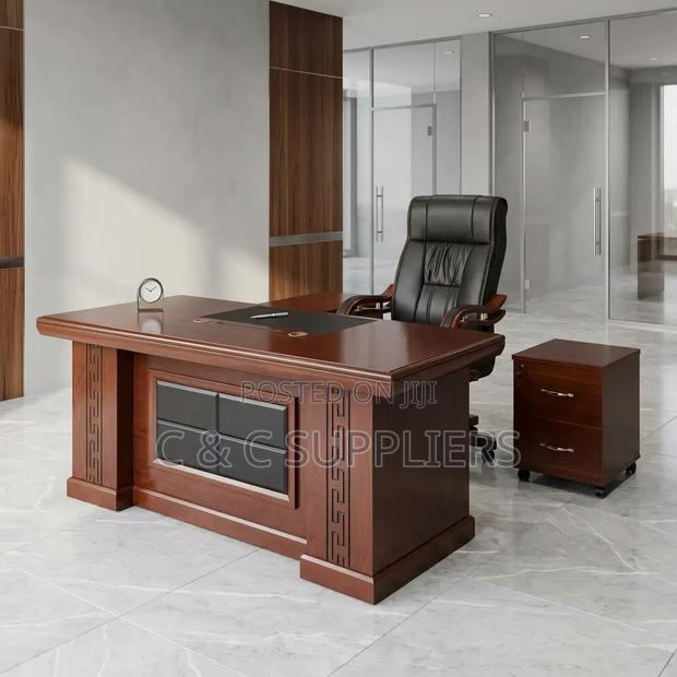 Mahogany Advanced L-Shape Table-1.6m - thumbnail 2