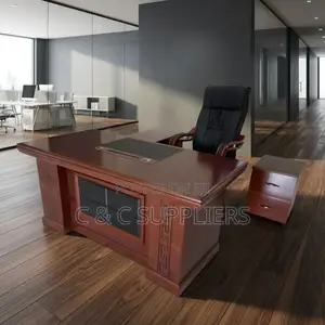 Mahogany Advanced L-Shape Table-1.6m