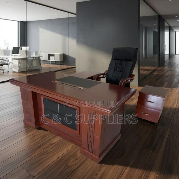 Mahogany Advanced L-Shape Table-1.6m - thumbnail 4
