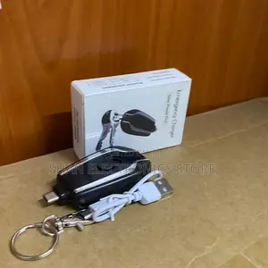Type-C or Lightning Portable Emergency Keychain Charger