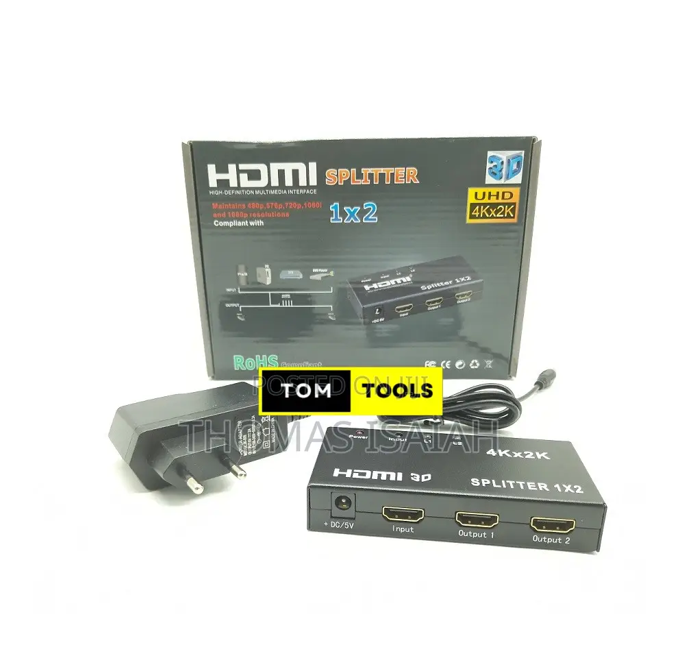 Uhd X 2 Way Hdmi Splitter 1x2