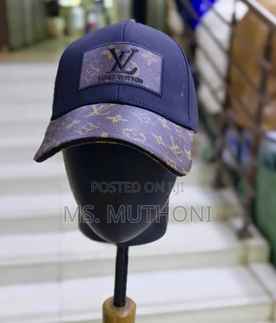 Leather Detailed Dual-Tone Louis Vuitton  Caps