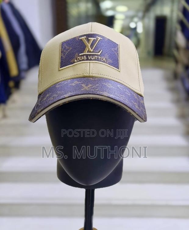 Leather Detailed Dual-Tone Louis Vuitton  Caps - thumbnail 2