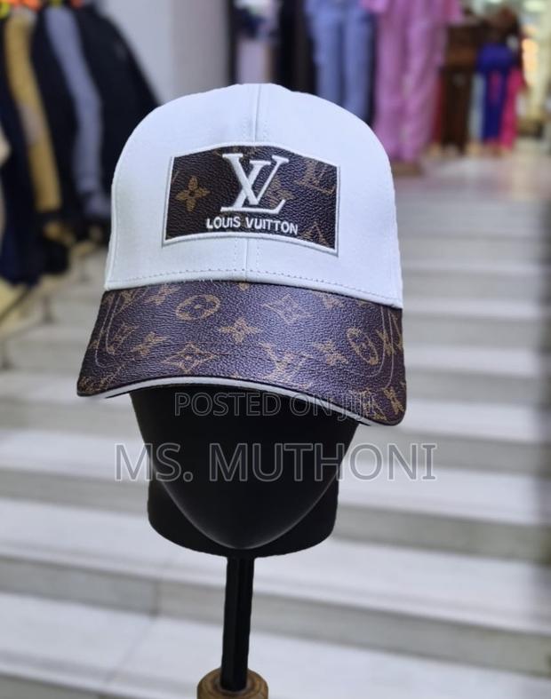 Leather Detailed Dual-Tone Louis Vuitton  Caps - thumbnail 3