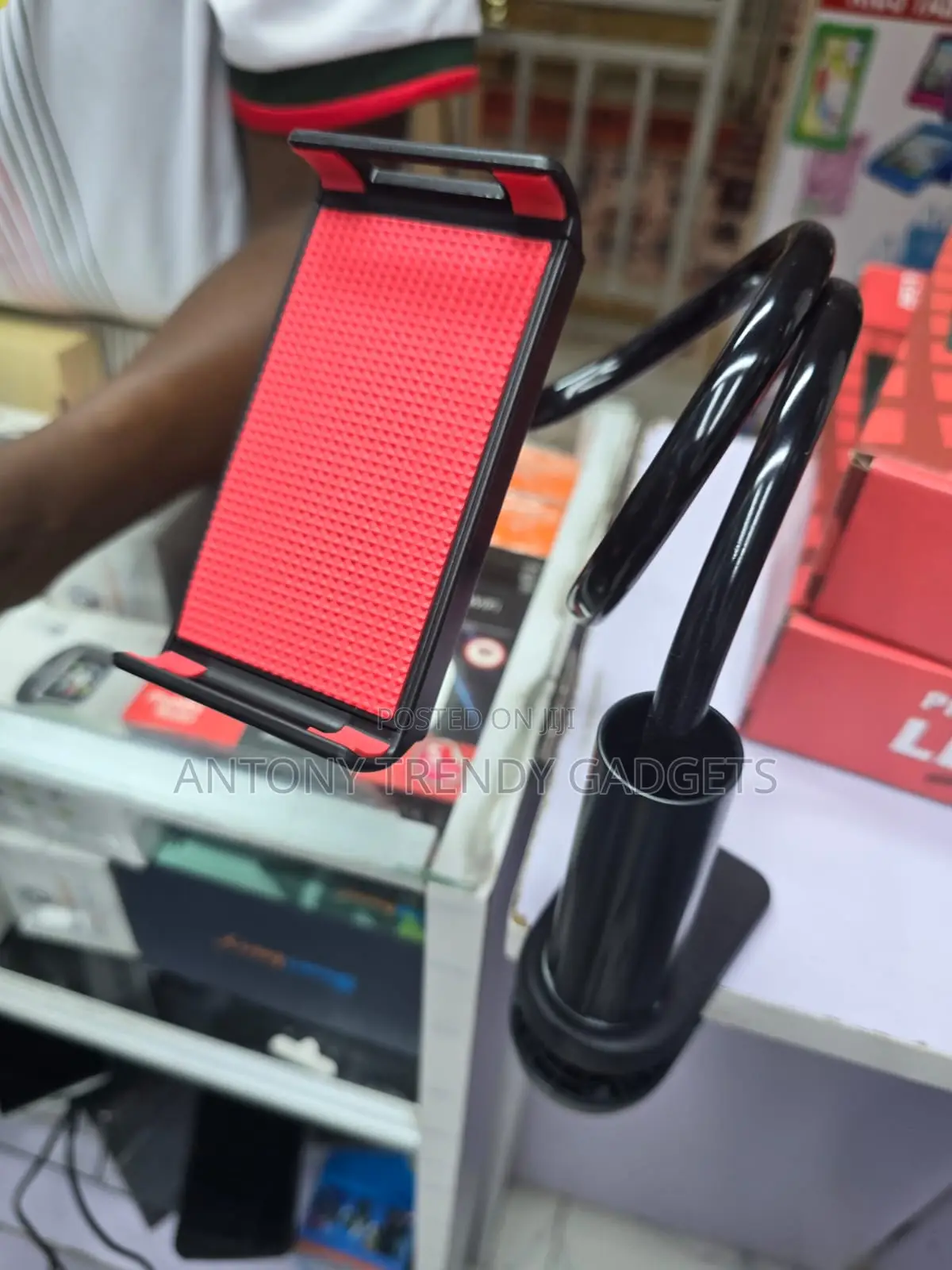 Flexible Gooseneck Phone Stand With Clamp for Smartphones