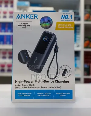 Anker Power Bank (, 165W, Built-in and Retractable Cables