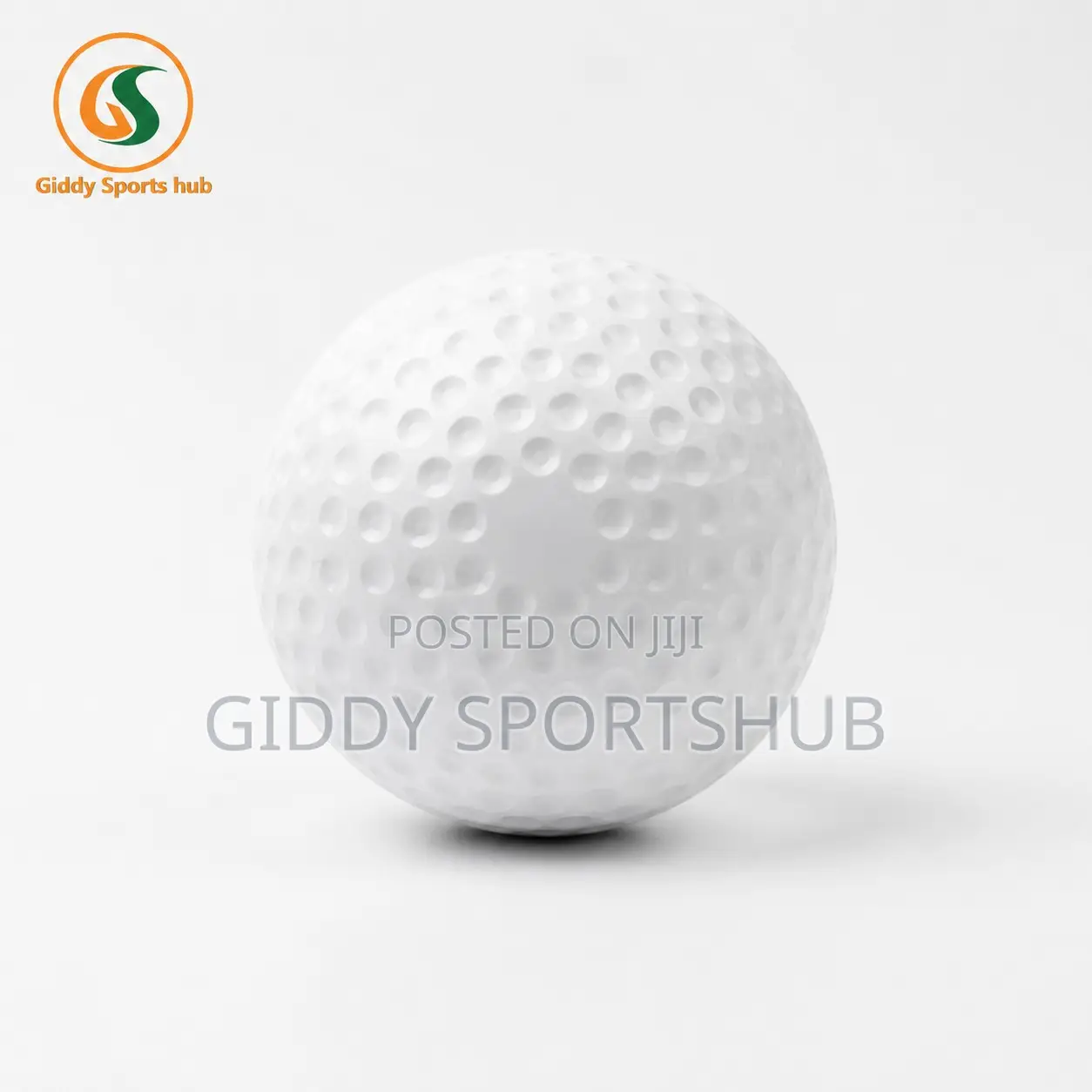 White Dimpled Practice Hockey Ball