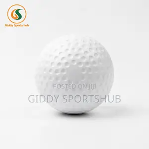 White Dimpled Practice Hockey Ball