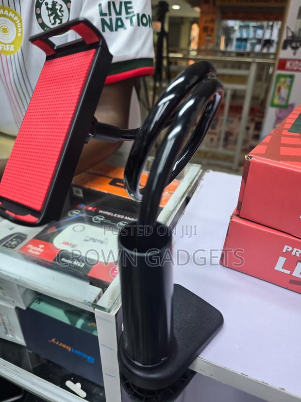 Universal Flexible Gooseneck Phone Tablet Holder With Clamp - thumbnail 2