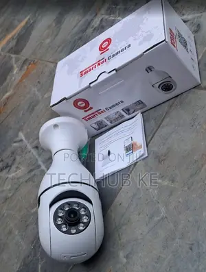 Wireless Bulb CCTV Security Camera With Two-Way Audio Mobile App