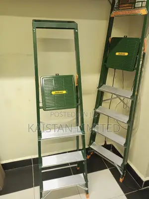 4 Step Steel Multi-Purpose Folding Ladder With Safety Handrail
