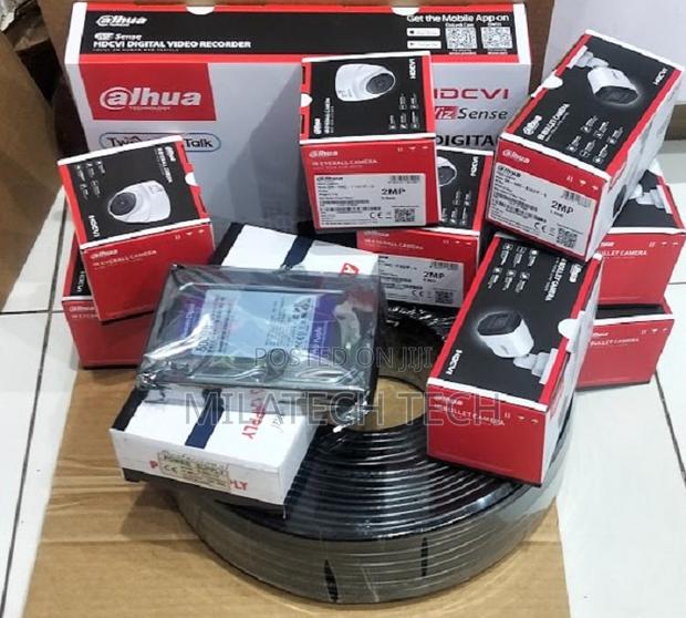Dahua 4 Camera Outdoor Indoor CCTV Complete Kit 2MP Full HD