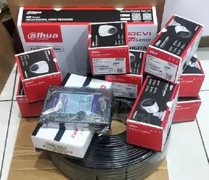 Dahua CCTV 4 Camera Full Package With DVR, Hard Drive Accessories