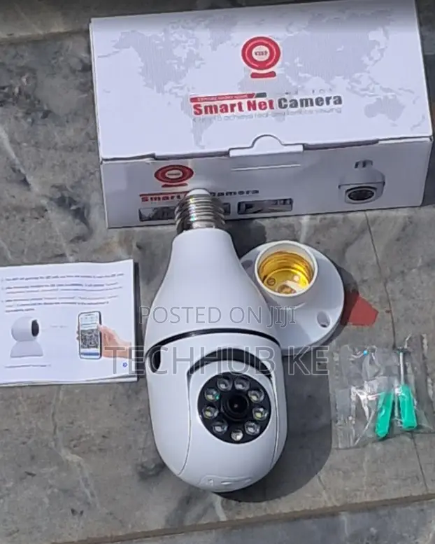 Wireless Light Bulb PTZ Security Camera With 360° Full HD Monitoring