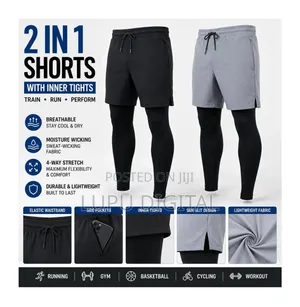 2 in 1 Gym Shorts