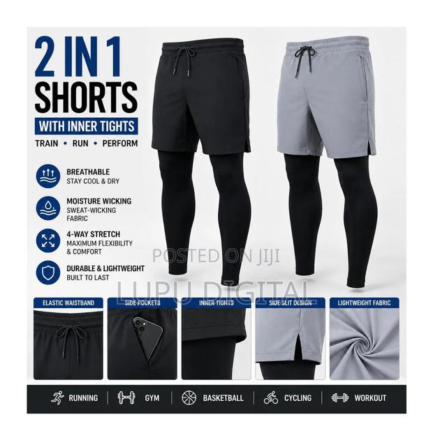 2 in 1 Gym Shorts