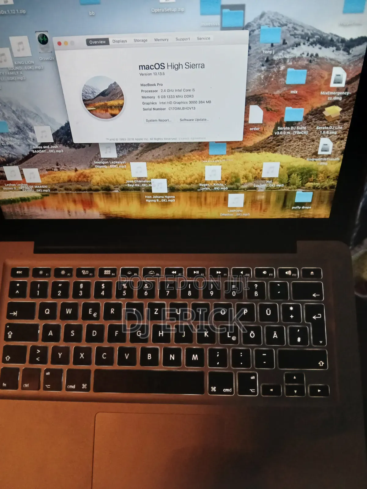 Laptop Apple MacBook Pro 4GB Intel Core i5 HDD 256GB