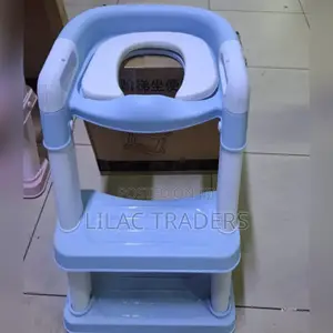 Blue Toilet Ladder
