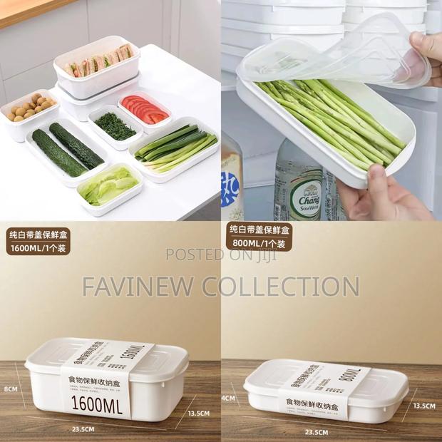 2pcs Freezer/ Fridge Stackable Food Storage Containers