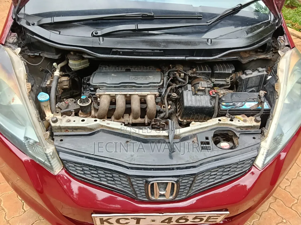 Honda Fit 2012 Maroon